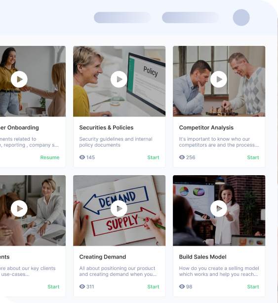 Video Courses to improve learning Experience