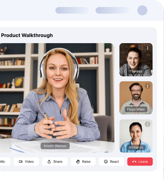 Run live product training and webinars